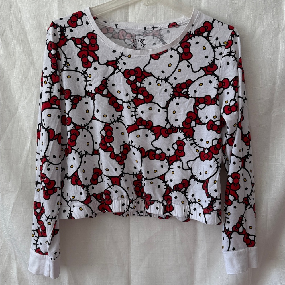 Hello Kitty Pink and White Graphic Tee